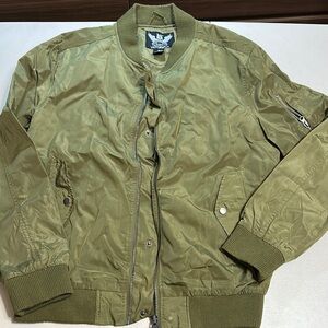 Used Olive Green Victorious Bomber Jacket in size Small